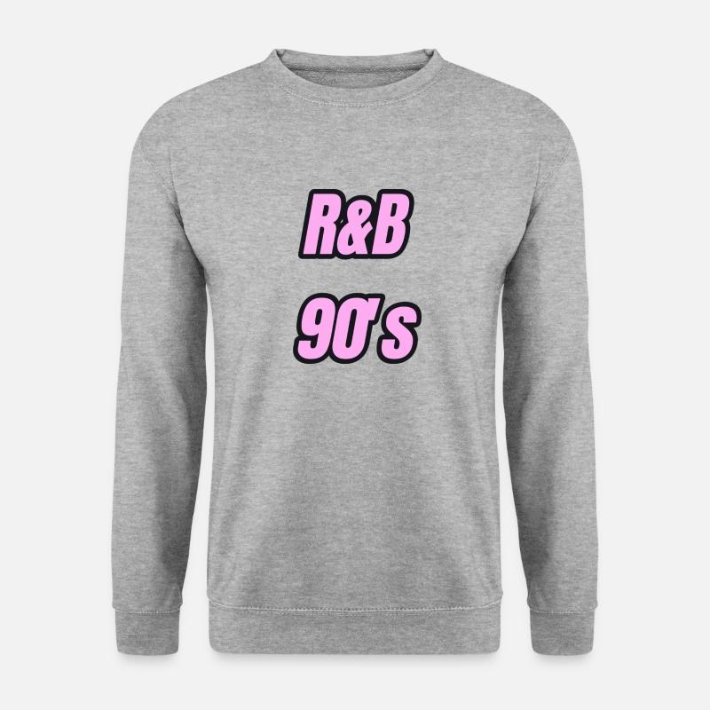 R&B 90's - Unisex Pullover - Weißgrau meliert