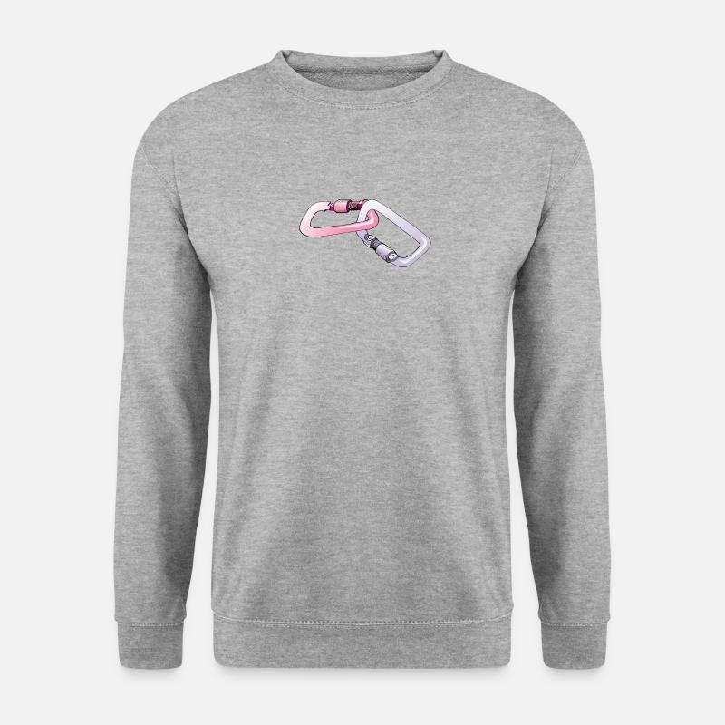 Carabiners, Karabiner - Unisex Pullover - Weißgrau meliert