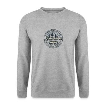 Adventure - Unisex Pullover - Weißgrau meliert - Vorne - Alina (178cm) & Michal (187cm)
