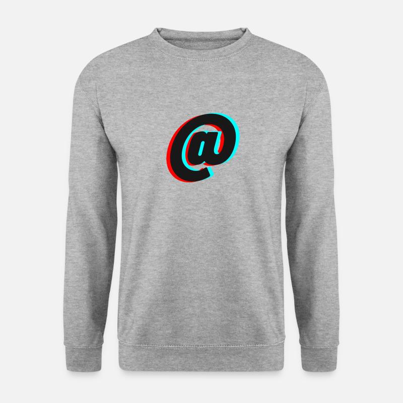 At Zeichen - Unisex Pullover - Weißgrau meliert