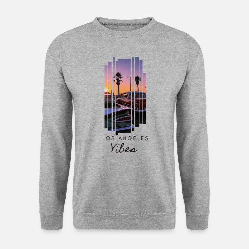 LA Vibes Venice Beach - Unisex Pullover - Weißgrau meliert