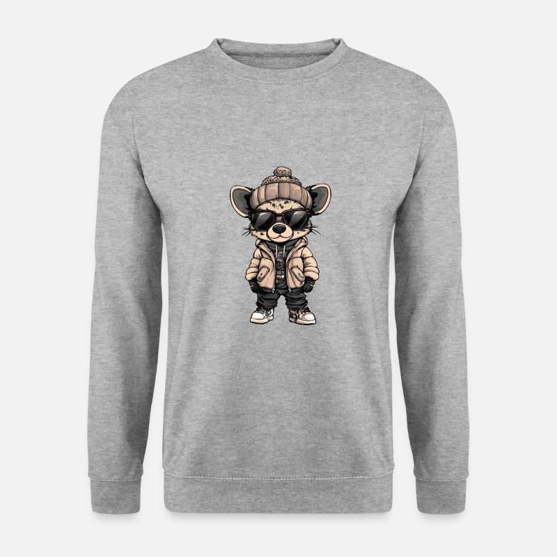 Hyena Cool Comic - Unisex Sweatshirt - salt & pepper