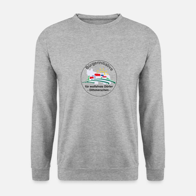 Logo BI - Unisex Pullover - Weißgrau meliert