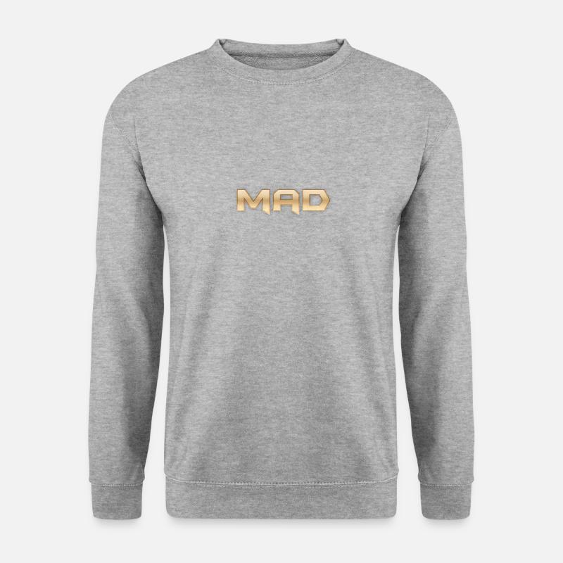 Mad - Unisex Pullover - Weißgrau meliert