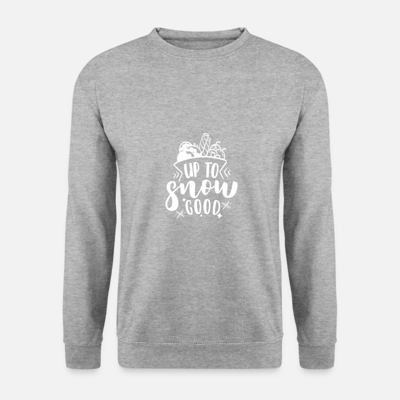 Bis zu Schnee gut - Unisex Pullover - Weißgrau meliert