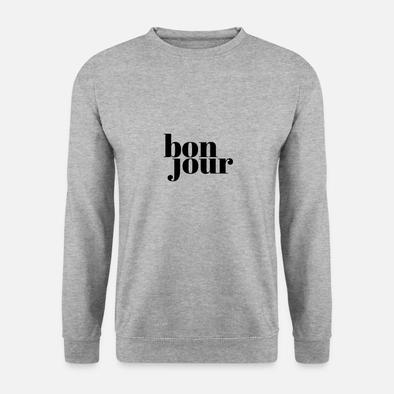 minimalist "good day" - Unisex Sweatshirt - salt & pepper