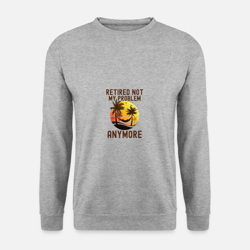 Ruhestand - Rente - Unisex Pullover - Weißgrau meliert