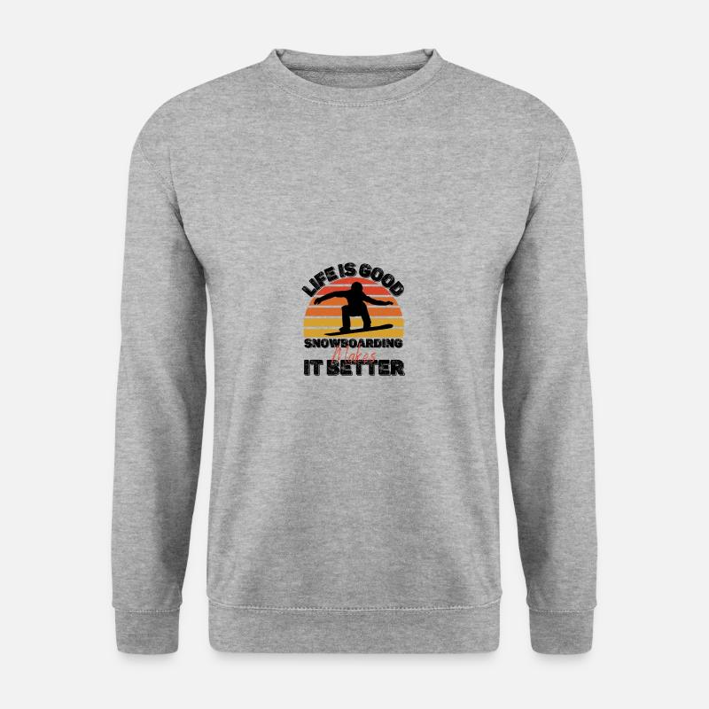snowboard - Unisex Sweatshirt - salt & pepper
