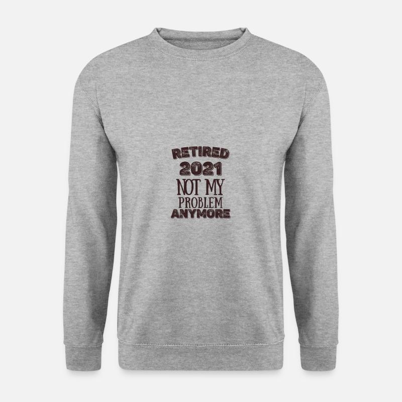 Ruhestand - Rente - Unisex Pullover - Weißgrau meliert