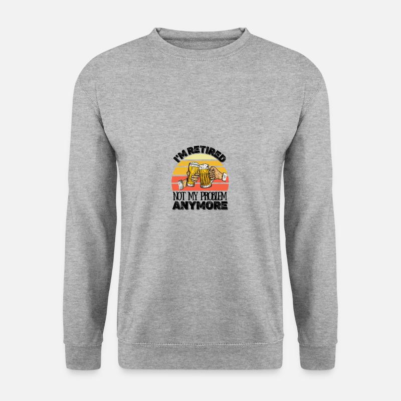 Ruhestand - Rente - Unisex Pullover - Weißgrau meliert