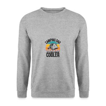 Camping - Unisex Sweatshirt - salt & pepper - Front - Alina (178cm) & Michal (187cm)