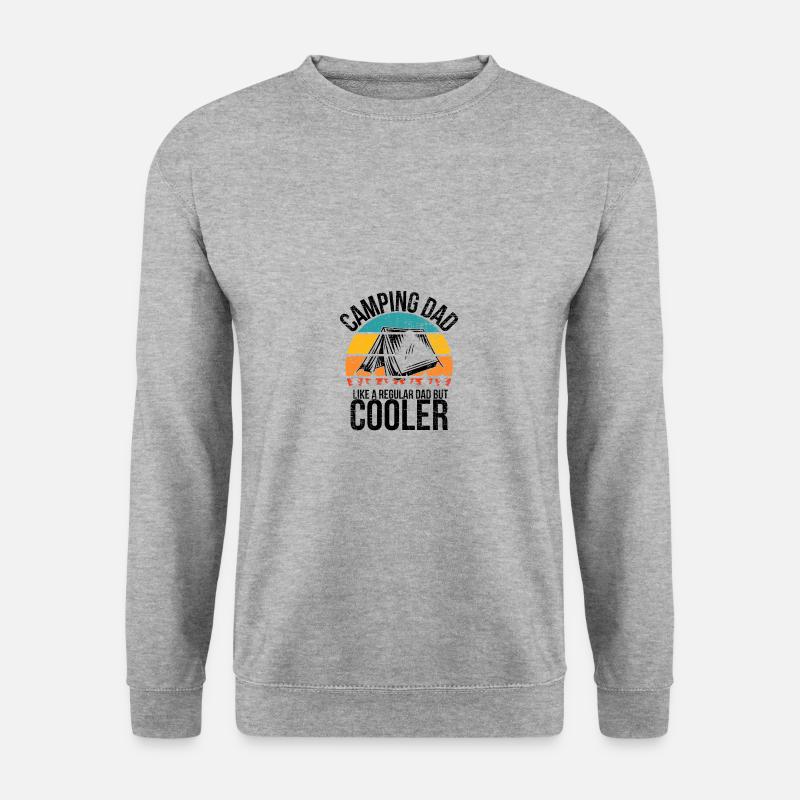 Camping - Unisex Pullover - Weißgrau meliert