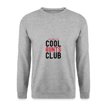 Aunt - Unisex Sweatshirt - salt & pepper - Front - Alina (178cm) & Michal (187cm)