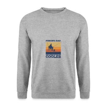 Angling - Unisex Sweatshirt - salt & pepper - Front - Alina (178cm) & Michal (187cm)