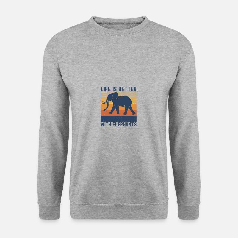 Elephant - Unisex Sweatshirt - salt & pepper