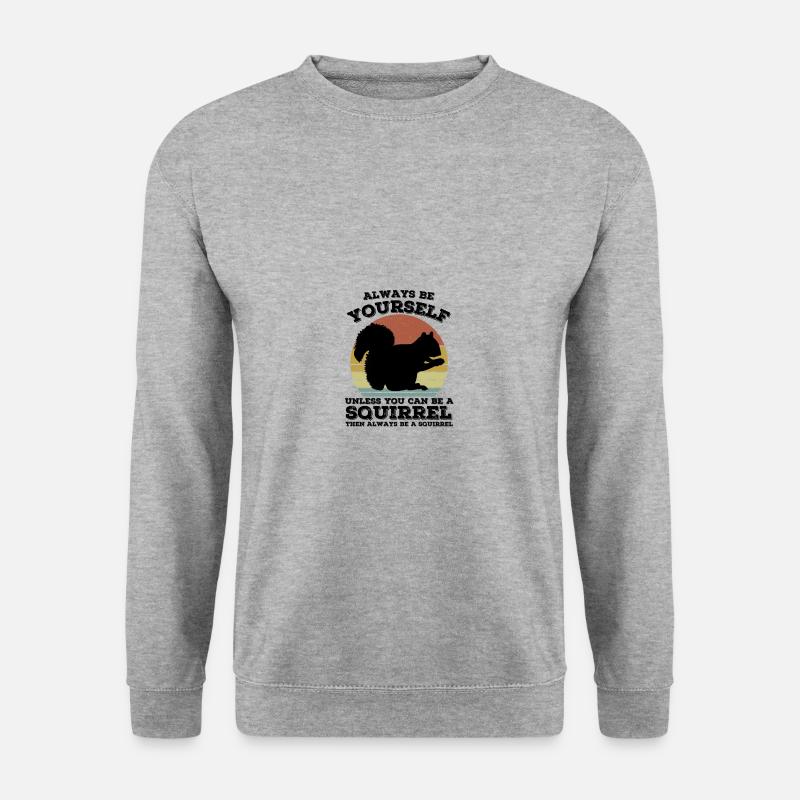 Eichhörnchen - Unisex Pullover - Weißgrau meliert