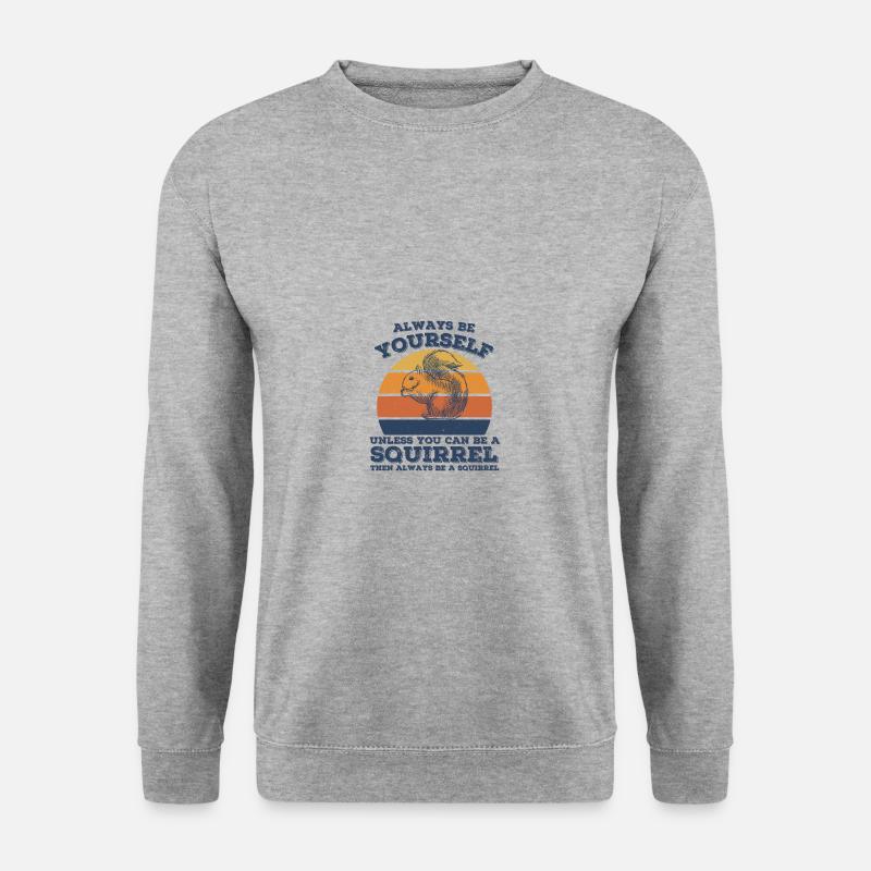 Eichhörnchen - Unisex Pullover - Weißgrau meliert