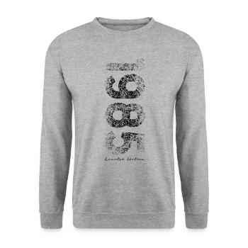 Limited Edition 1985 Birthday 1985 - Unisex Sweatshirt - salt & pepper - Front - Alina (178cm) & Michal (187cm)