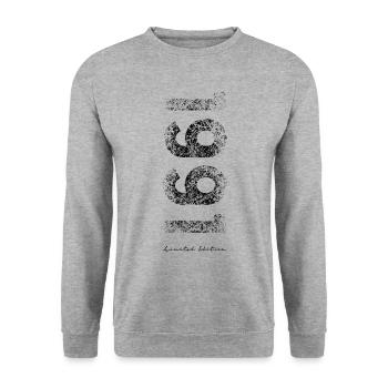 Limited Edition 1991 - Birthday 1991 - Unisex Sweatshirt - salt & pepper - Front - Alina (178cm) & Michal (187cm)