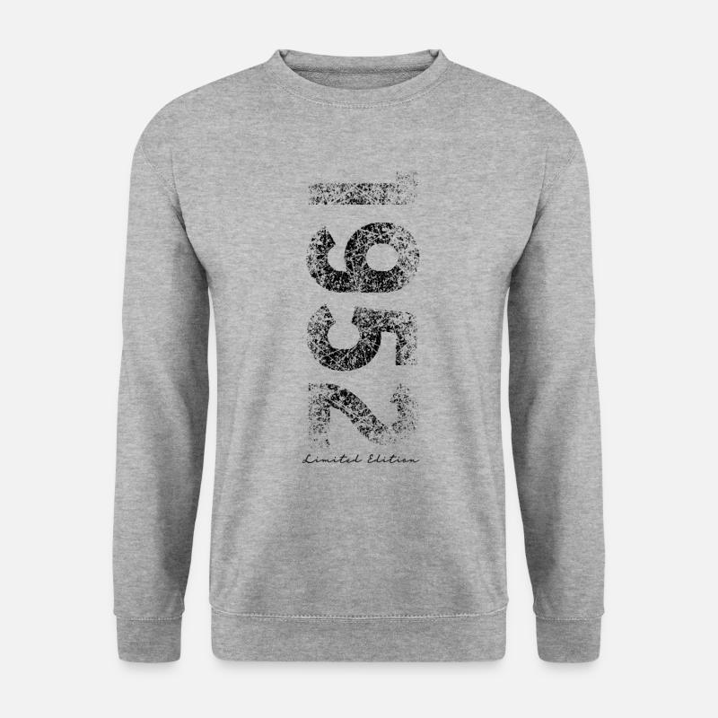 Limited Edition 1952 - Black - Unisex Pullover - Weißgrau meliert