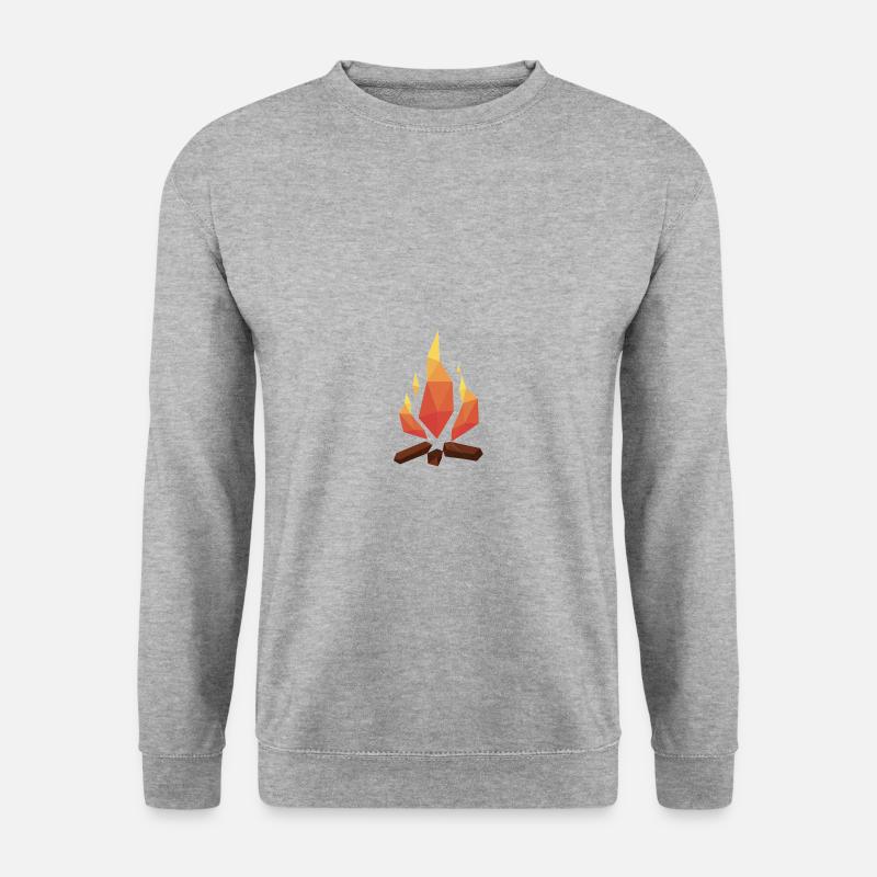 Polyart Polynomial Fineline Campfire - Unisex Sweatshirt - salt & pepper