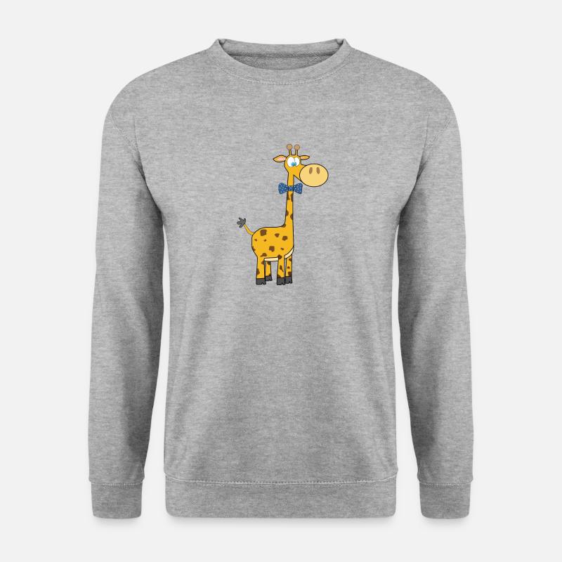 Giraffe in bow tie - Unisex Sweatshirt - salt & pepper