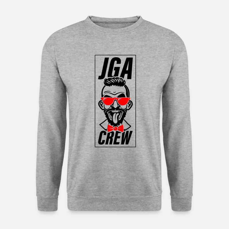 Junggesellen Abschied Crew Jga - Unisex Pullover - Weißgrau meliert
