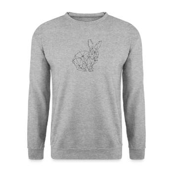 Lièvre - Sweat-shirt Unisexe - gris chiné - Devant - Alina (178cm) & Michal (187cm)