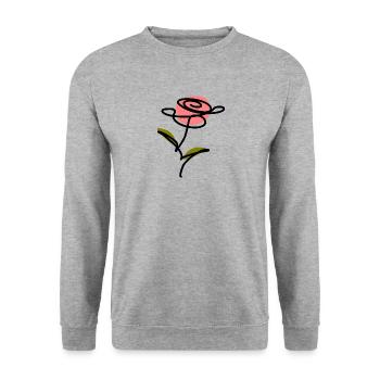 Cadeau pour la fête des mères : Idée de cadeau pour la fête des mères - Sweat-shirt Unisexe - gris chiné - Devant - Alina (178cm) & Michal (187cm)
