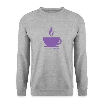 Sleepless?Lavendar - Unisex Sweatshirt - salt & pepper - Front - Alina (178cm) & Michal (187cm)