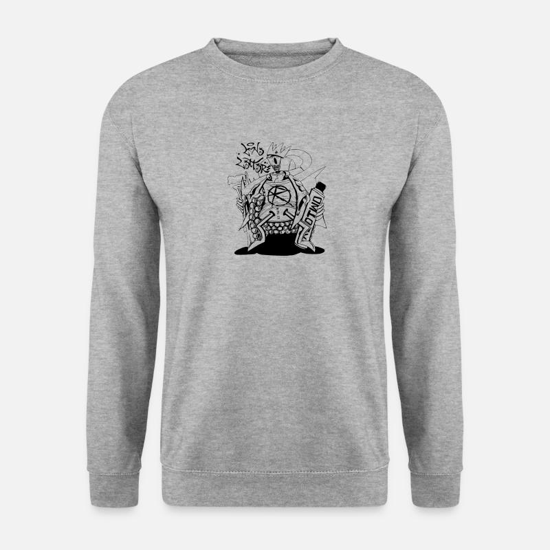 22 rot1 - Unisex Pullover - Weißgrau meliert