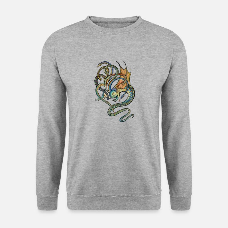 hydra - Unisex Pullover - Weißgrau meliert