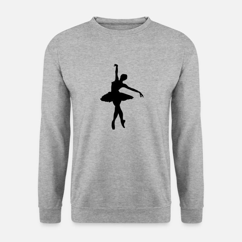 Ballerina Ballett Tänzerin 1 - Unisex Pullover - Weißgrau meliert