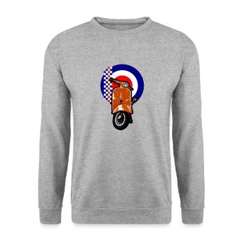 Scooter - Unisex Sweatshirt - salt & pepper - Front - Alina (178cm) & Michal (187cm)