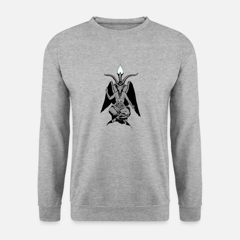baphomet - Unisex Pullover - Weißgrau meliert