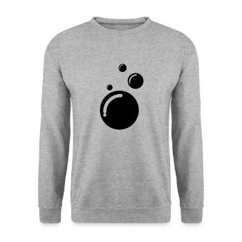 Bubbles - Sweat-shirt Unisexe - gris chiné - Devant - Alina (178cm) & Michal (187cm)