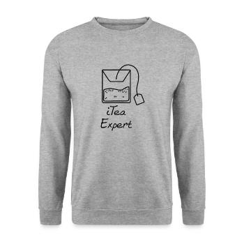 iTea expert Informatik Programming Geschenk - Unisex Pullover - Weißgrau meliert - Vorne - Alina (178cm) & Michal (187cm)