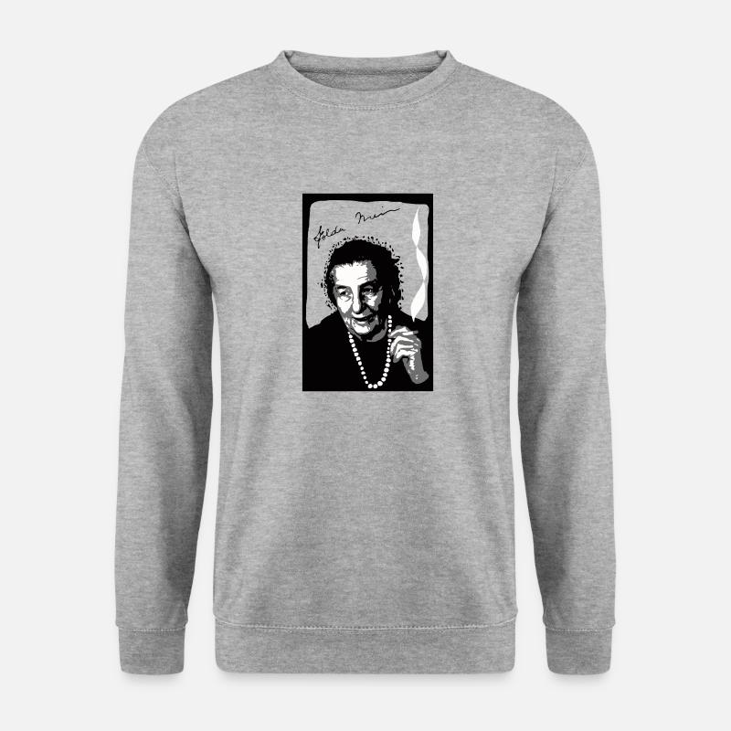 Golda - Unisex Pullover - Weißgrau meliert