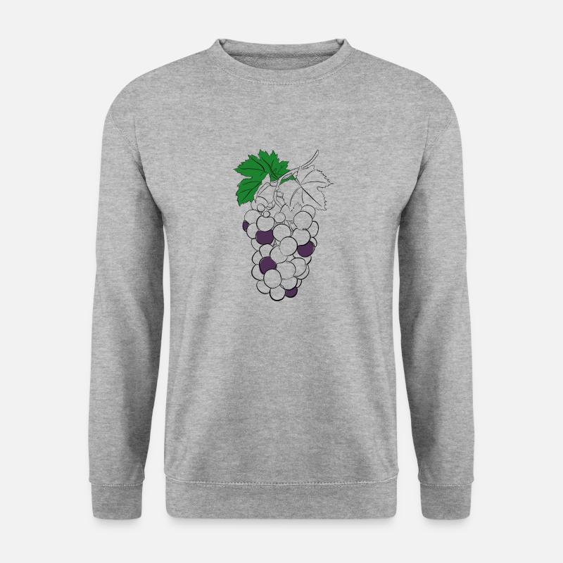 Grape Line Art - Unisex Sweatshirt - salt & pepper