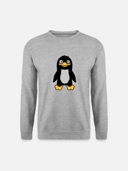 Funny funny penguin grins - Unisex Sweatshirt - salt & pepper