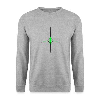 Ramer - Sweat-shirt Unisexe - gris chiné - Devant - Alina (178cm) & Michal (187cm)