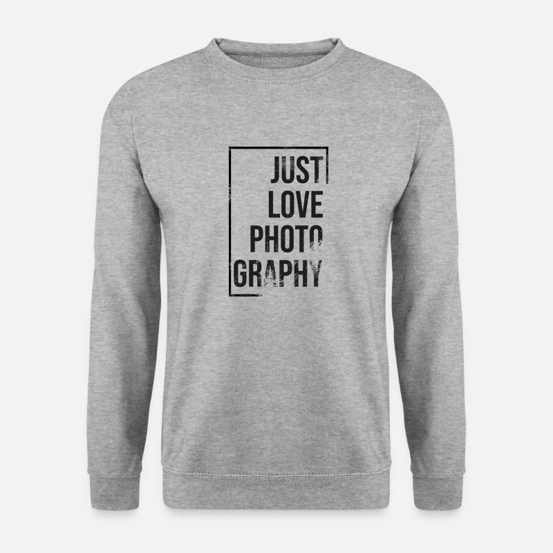 Just love Photography - Unisex Pullover - Weißgrau meliert