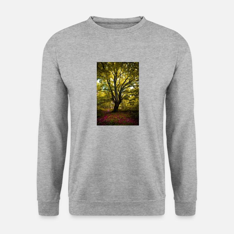 Der Baum - Unisex Pullover - Weißgrau meliert