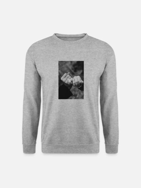 Pinky Versprechen - Unisex Pullover - Weißgrau meliert