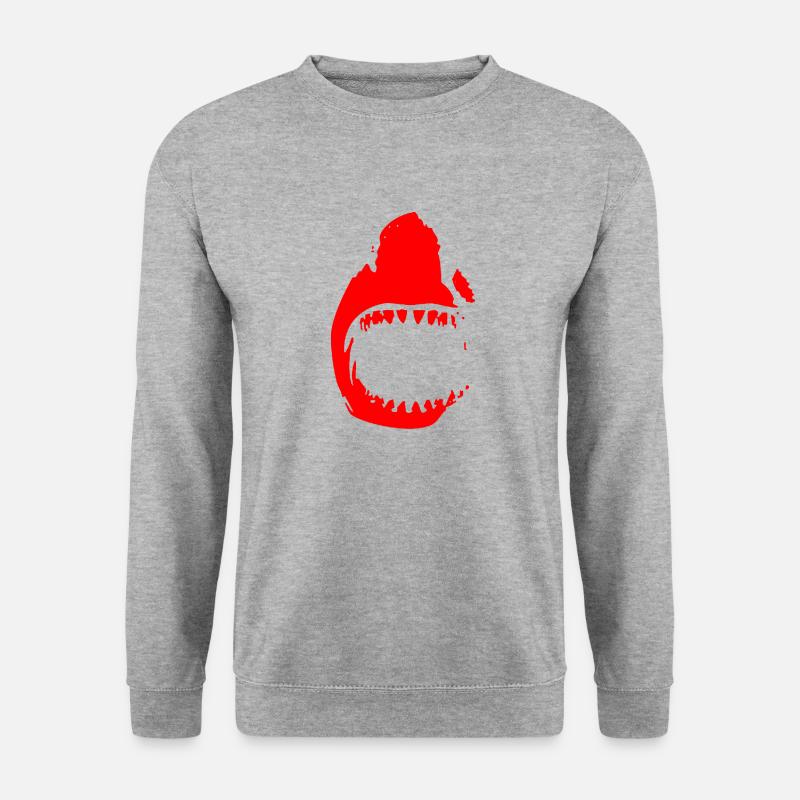 Coachl 95 rot - Unisex Pullover - Weißgrau meliert