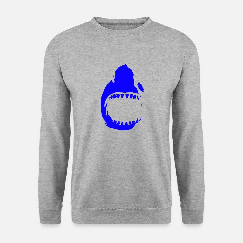 Blueshark Coachl - Unisex Pullover - Weißgrau meliert