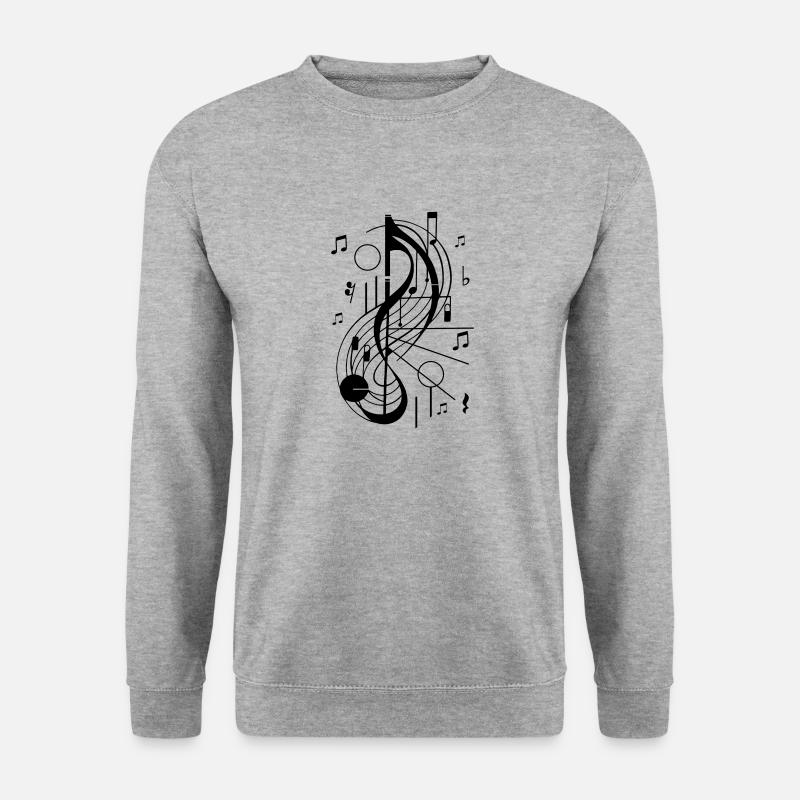 Abstract clef music - Unisex Sweatshirt - salt & pepper