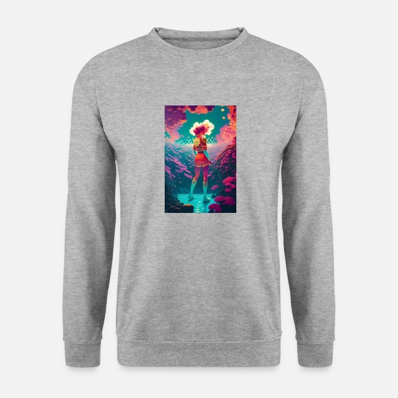Wanderer - Unisex Pullover - Weißgrau meliert