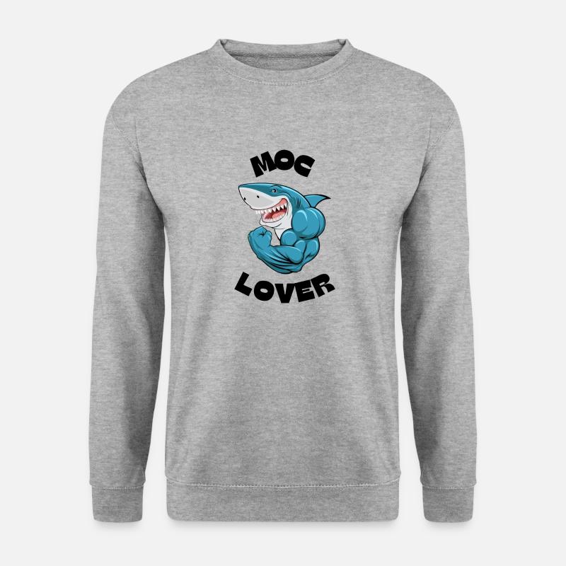 hai - Unisex Pullover - Weißgrau meliert