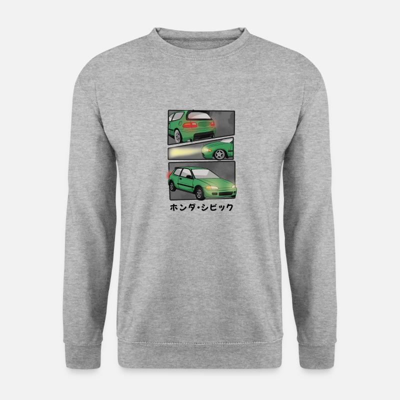CAR COMIC / HATCHBACK - Unisex Sweatshirt - salt & pepper